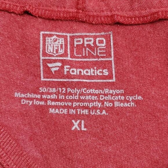 NFL 49ers XL Red Hoded Loght weight Top - Picture 7 of 8